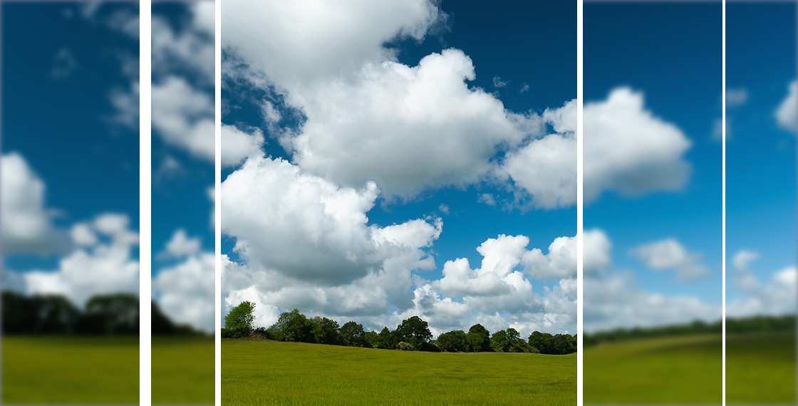 Clouds and blue sky in the countryside