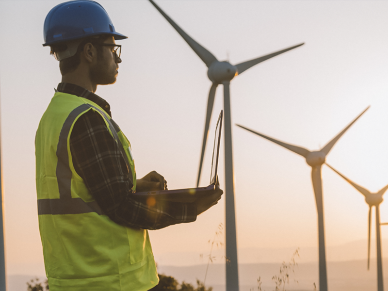 Utilities engineer wind farm