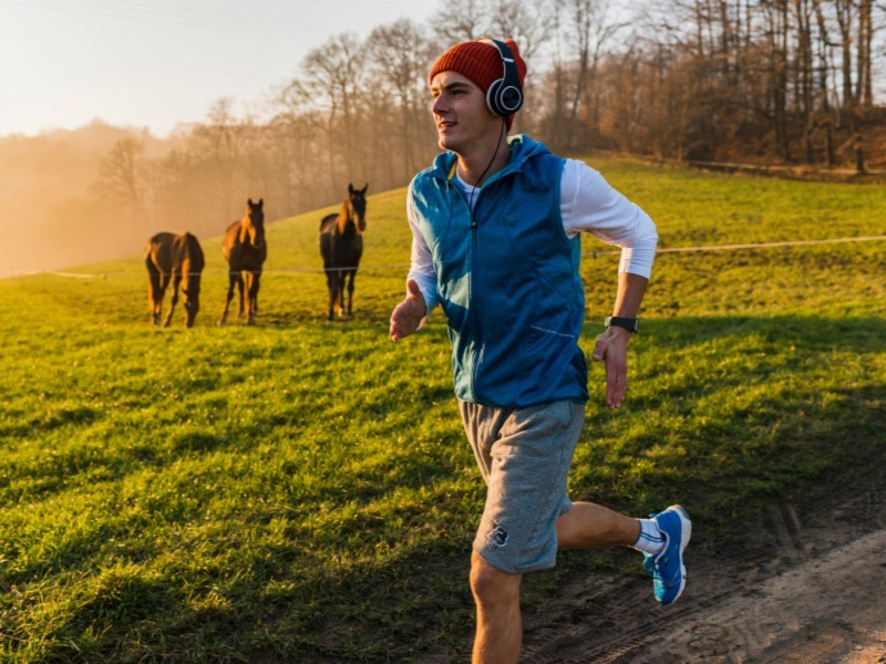 man running