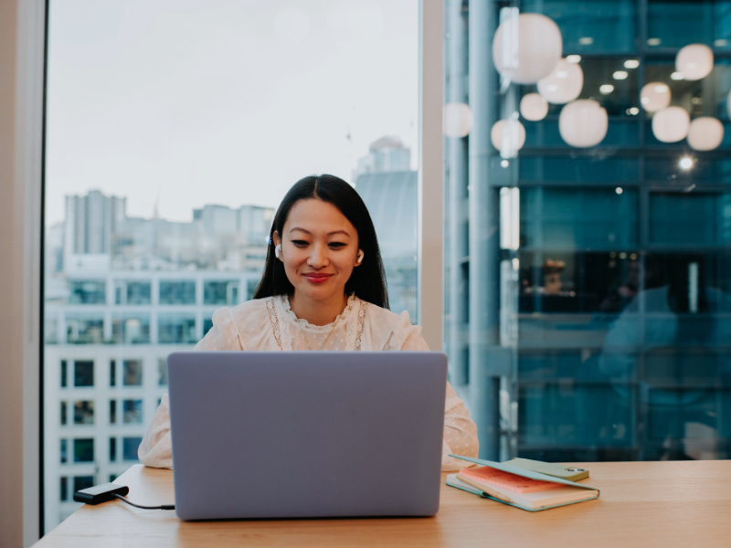Women working on laptop