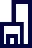Building dark blue graphic image Building dark blue graphic image