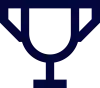 winning trophy blue icon