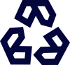 Recycling dark blue graphic image Recycling dark blue graphic image