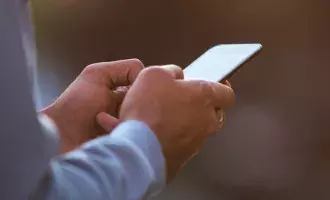 Man using mobile