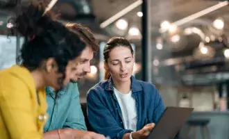 Group of business people working