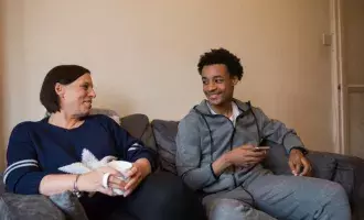 Mother with teenage son-1131829919 - Embed