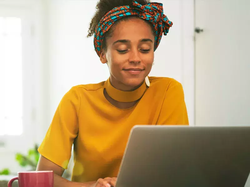 Female-looking-at-laptop