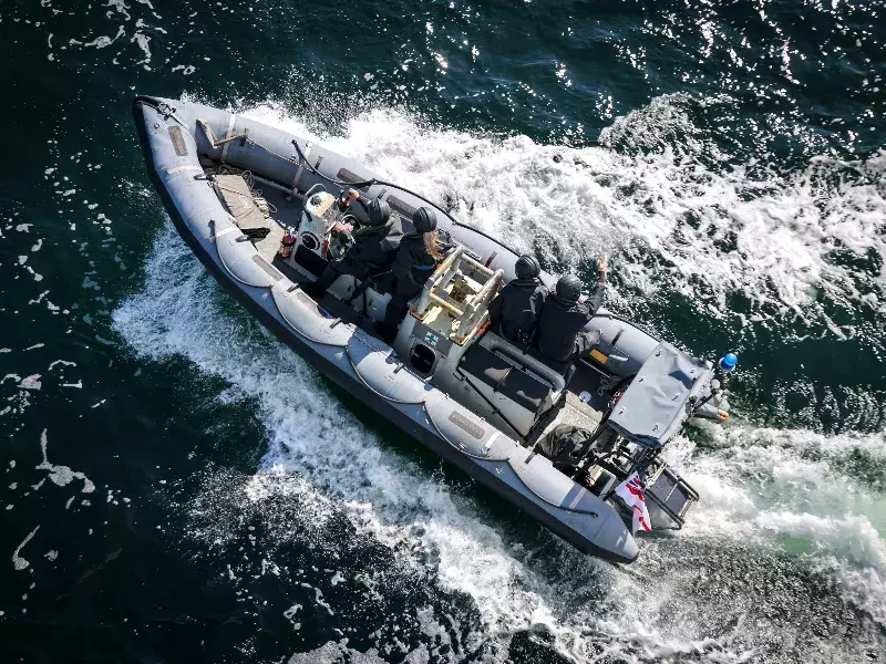 Royal Marines rib exercise