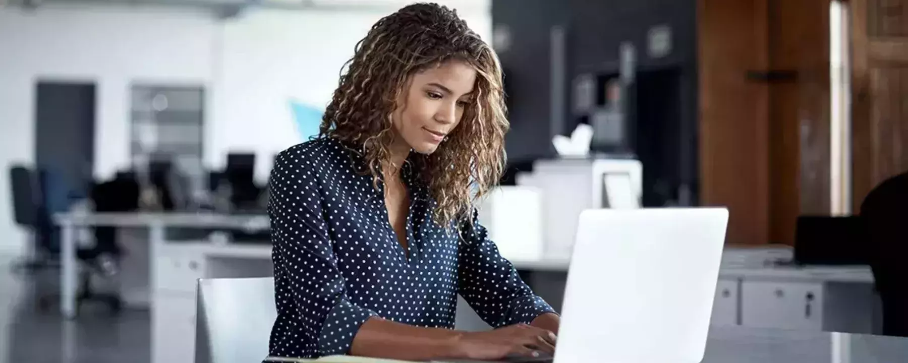 working in office