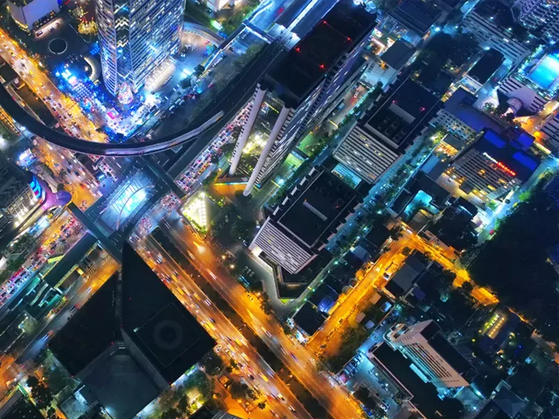 City - birdseye view